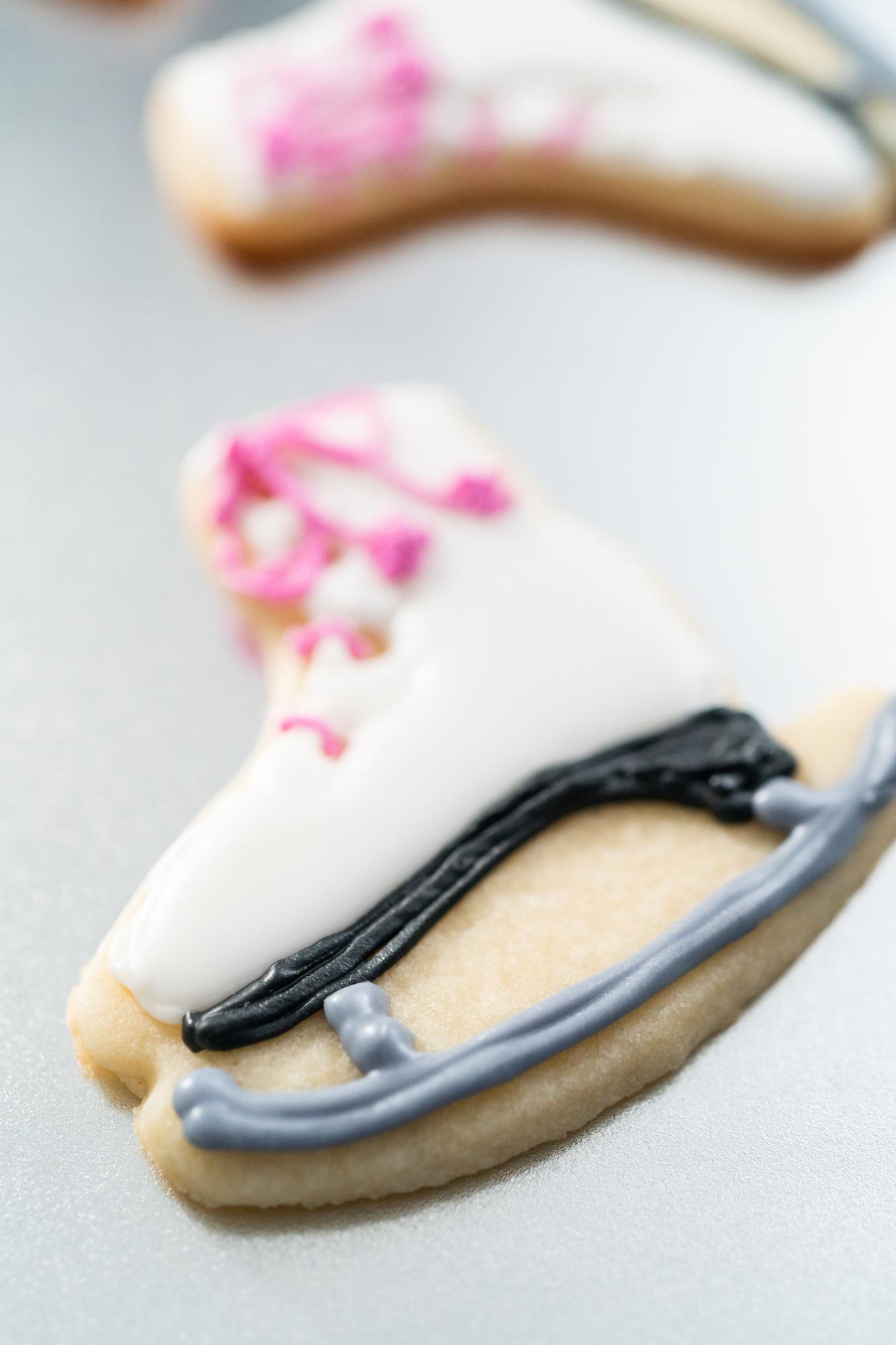 Pastry detail with glaze and decoration